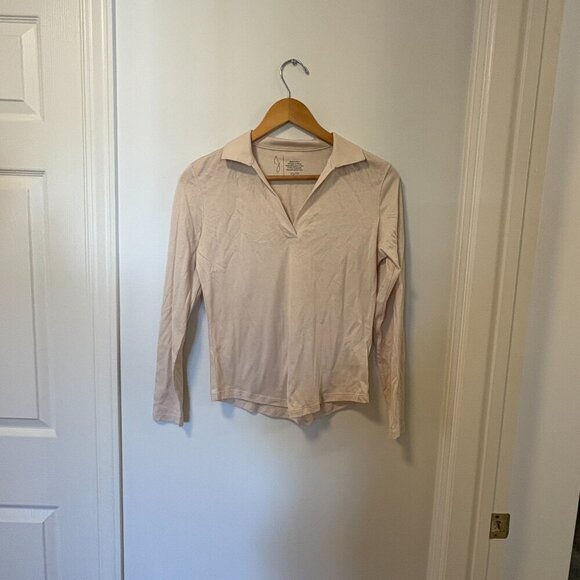 Joie collared long sleeve top Size XS cream colour - Picture 8 of 9